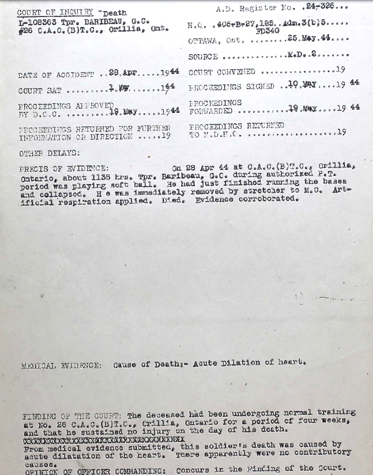 Circumstances of death