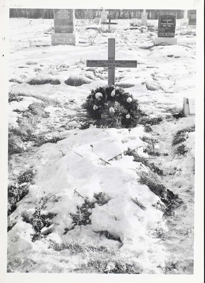 Temporary grave marker