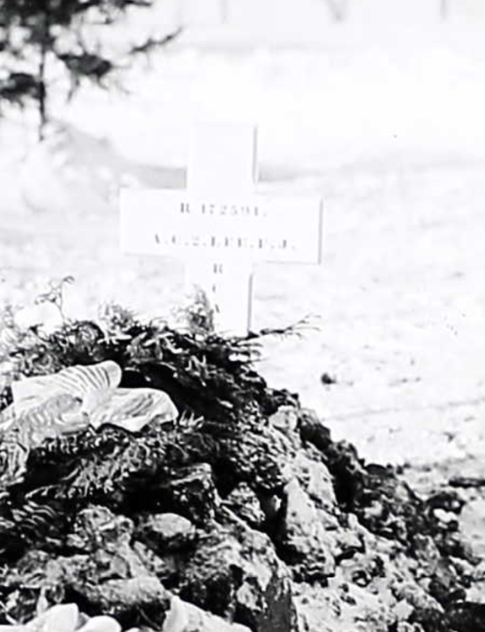 Temporary grave marker