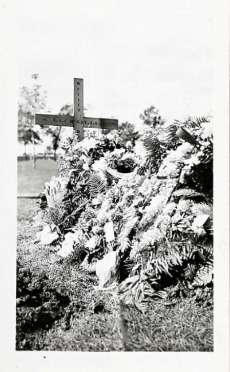 Temporary grave marker