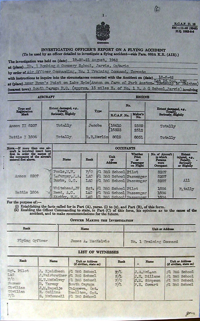 Flying Accident Report