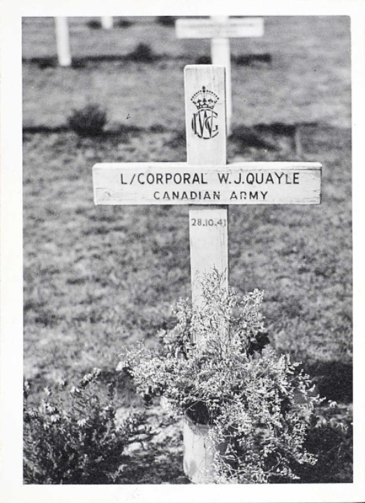 Temporary grave marker