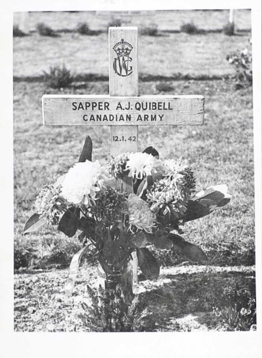 Temporary grave marker