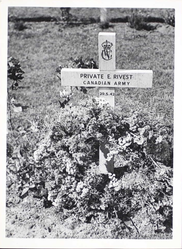 Temporary grave marker