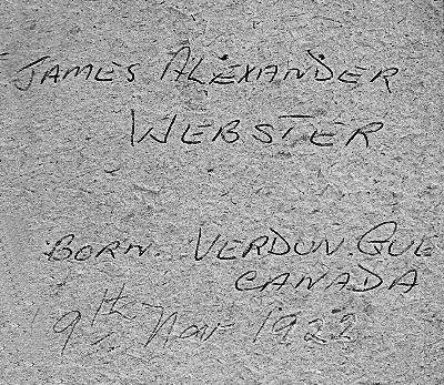 Reverse side of photo