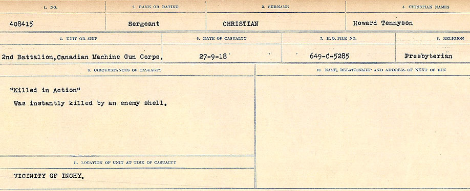 Circumstances of Death Registers