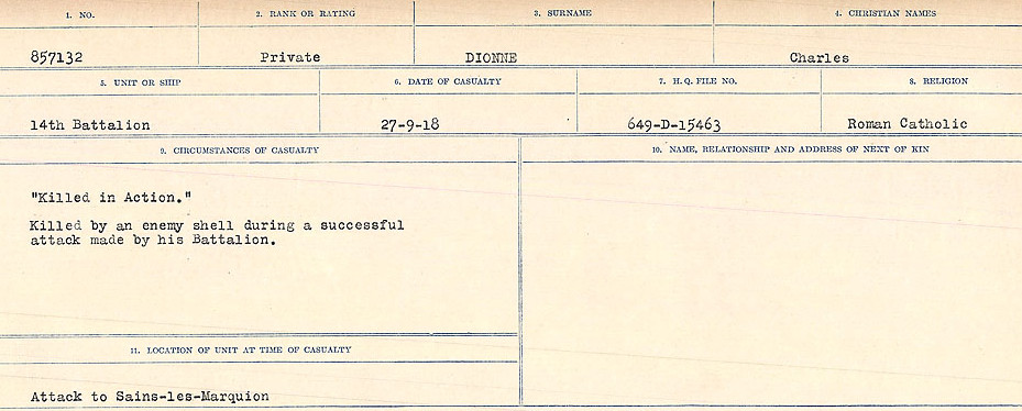 Circumstances of death registers
