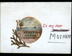 Message inside the Postcard