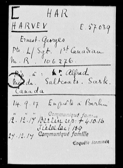 Prisoner of War Record