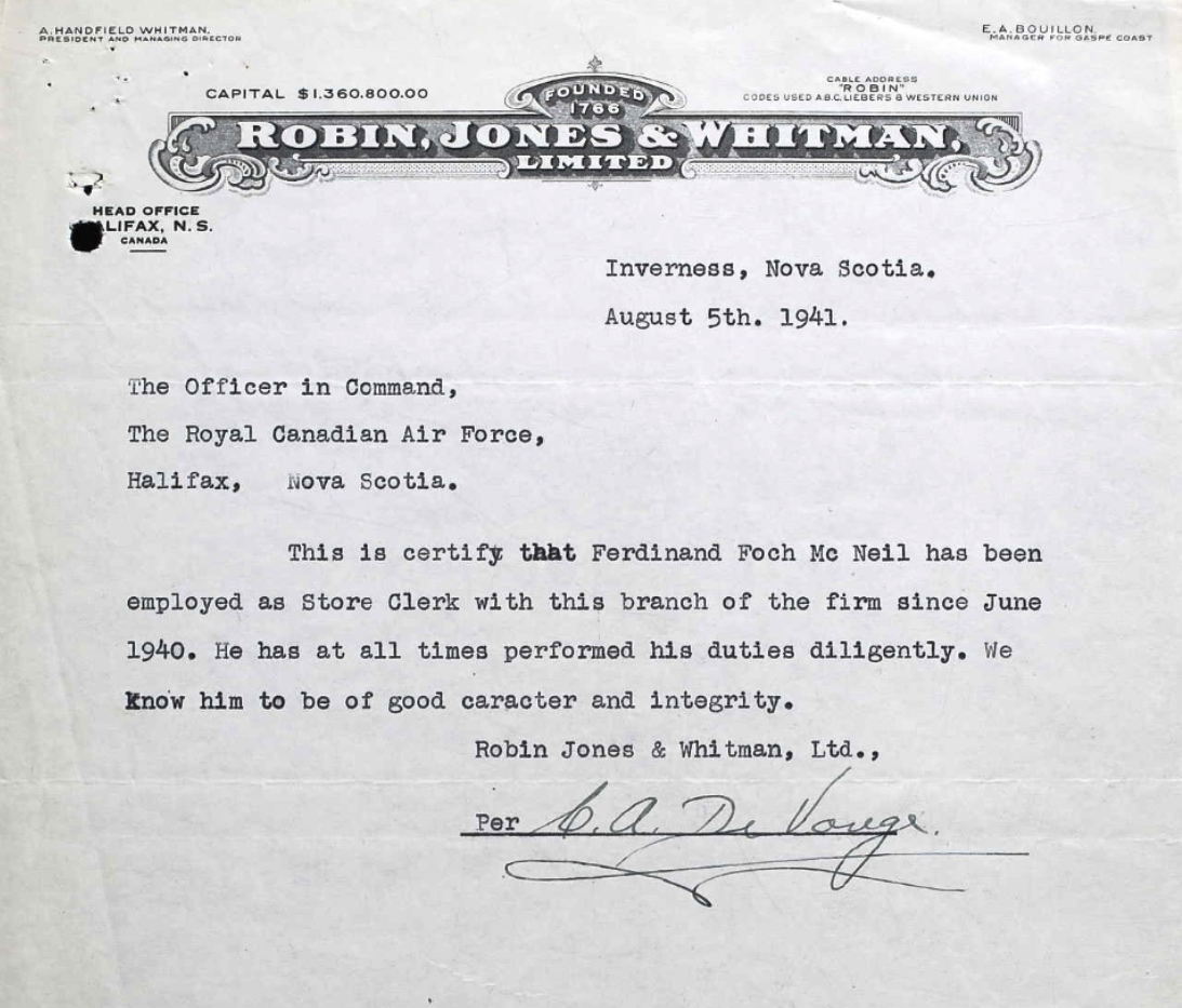 Letter of recommendation