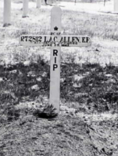 Temporary grave marker
