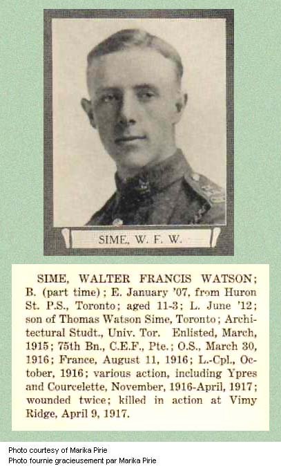 Photo of Walter Francis Sime