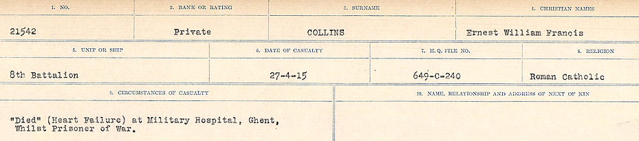 Circumstances of Death Registers
