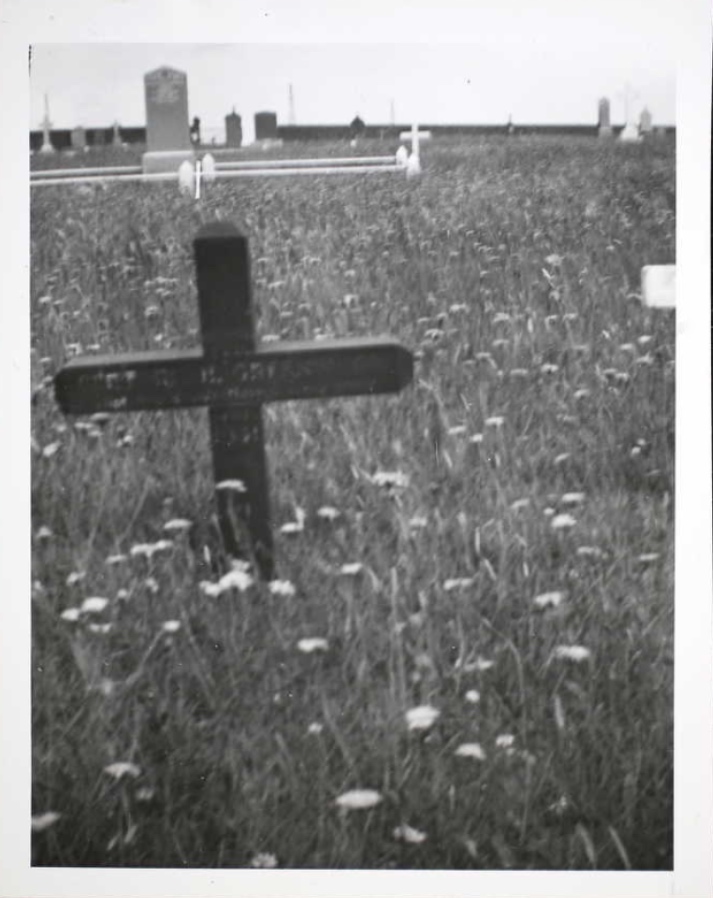 Temporary grave marker