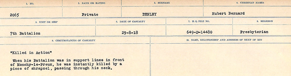 Circumstances of death registers