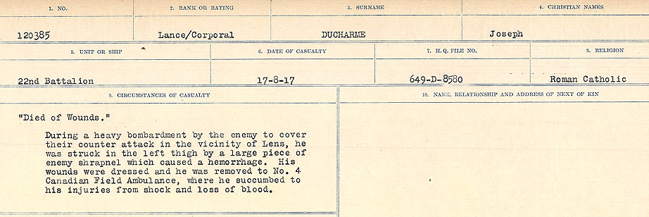 Circumstances of death registers