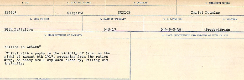 Circumstances of death registers