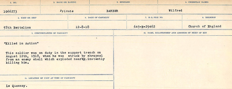 Circumstances of Death Registers