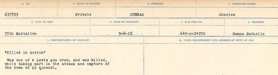Circumstances of death registers