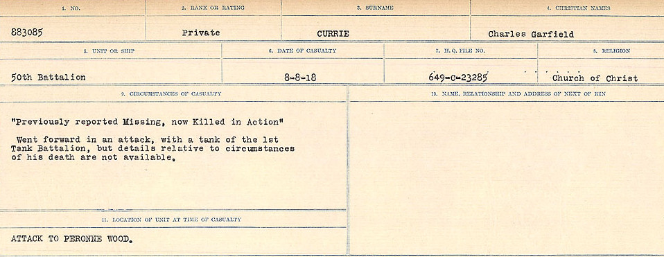 Circumstances of death registers