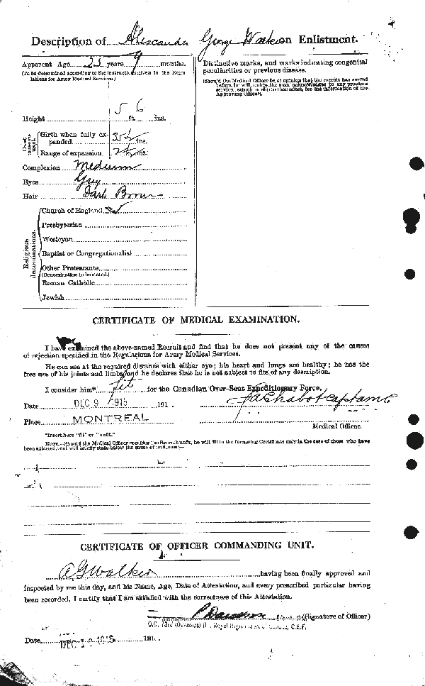 Photo of Alexander George Walker