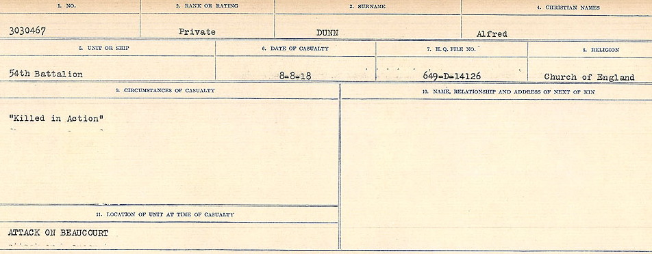 Circumstances of death registers