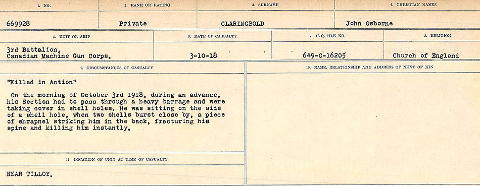 Circumstances of Death Registers
