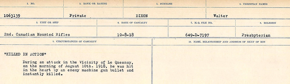 Circumstances of death registers