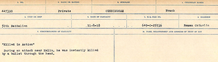 Circumstances of death registers