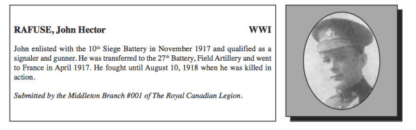 Photo of John Hector Rafuse