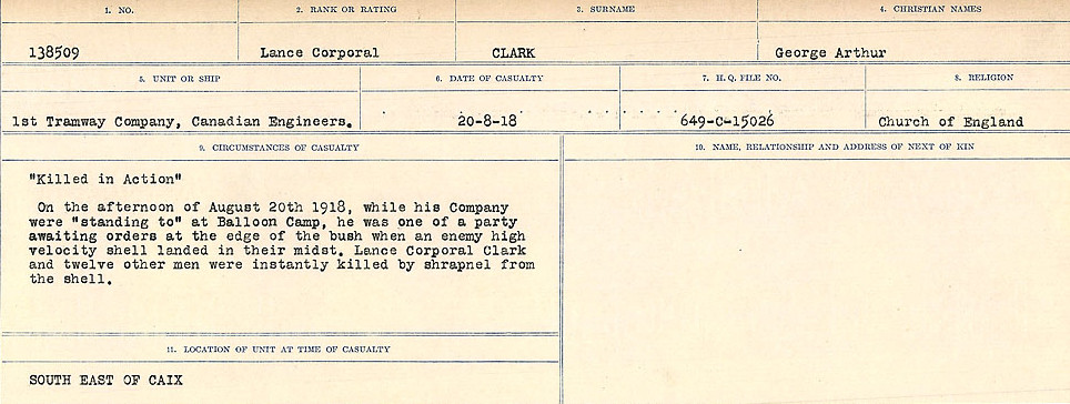 Circumstances of Death Registers