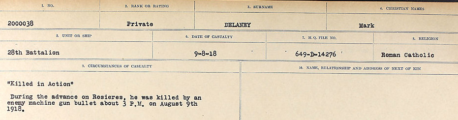 Circumstances of death registers