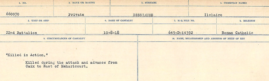 Circumstances of death registers
