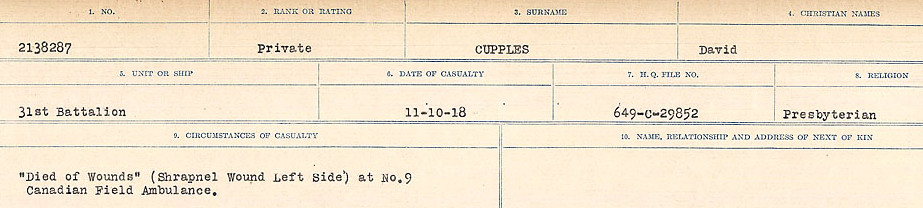 Circumstances of death registers