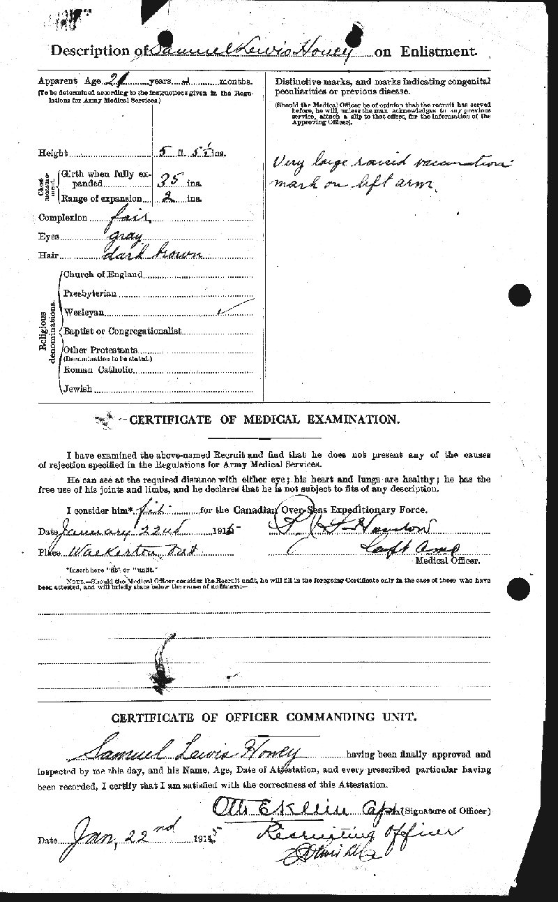 Attestation Paper (back)