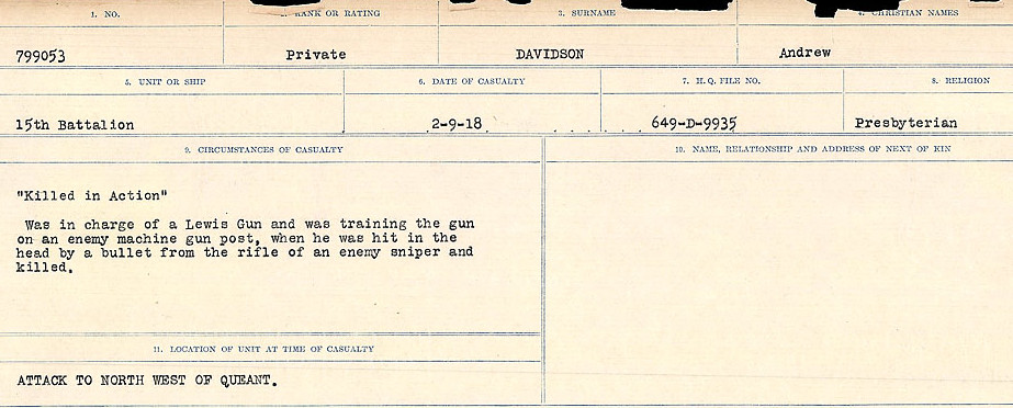 Circumstances of death registers