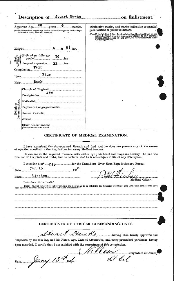 Attestation Papers (Reverse)