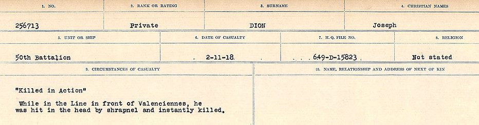 Circumstances of death registers