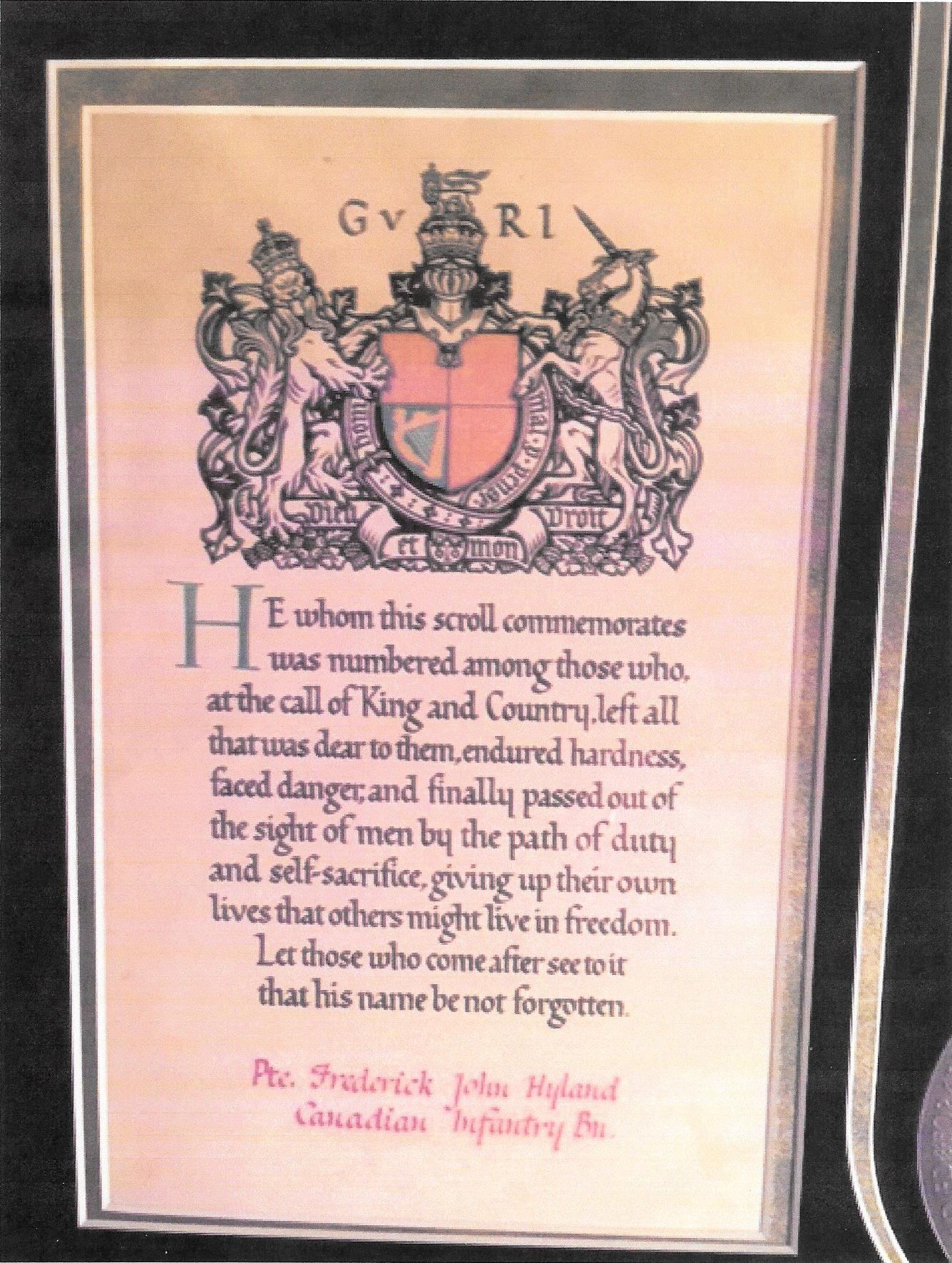 Photo of FREDERICK JOHN HYLAND