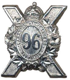 Cap Badge 96th
