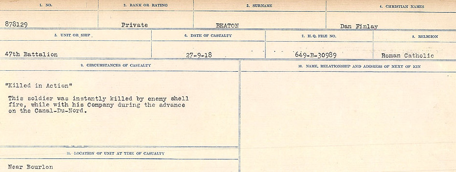 Circumstances of Death Registers