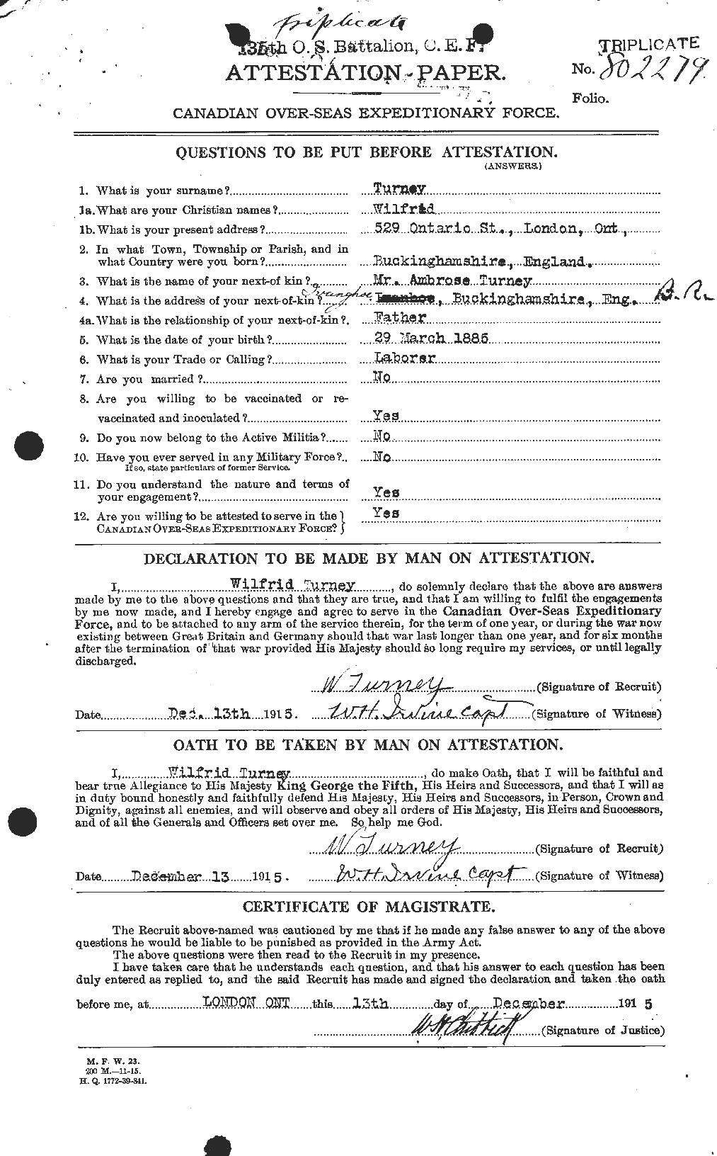 Feuille d'engagement