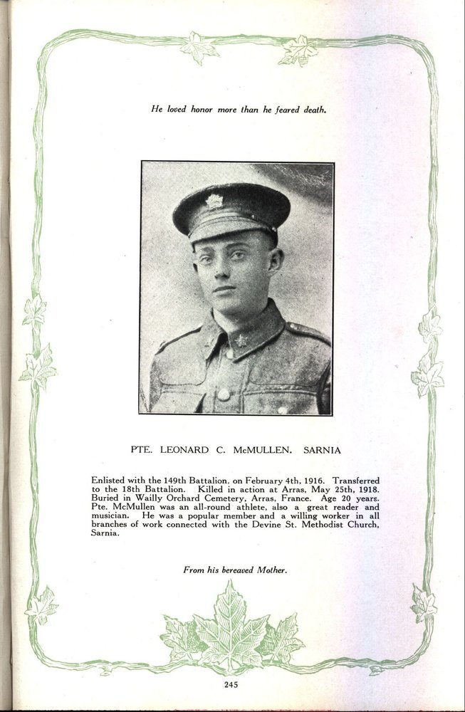 Photo de LEONARD CALVIN MCMULLIN