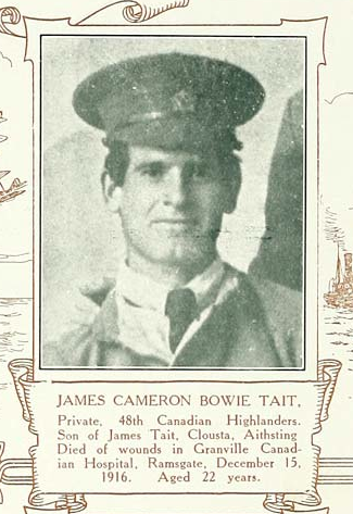 Photo of James Cameron Bowie Tait