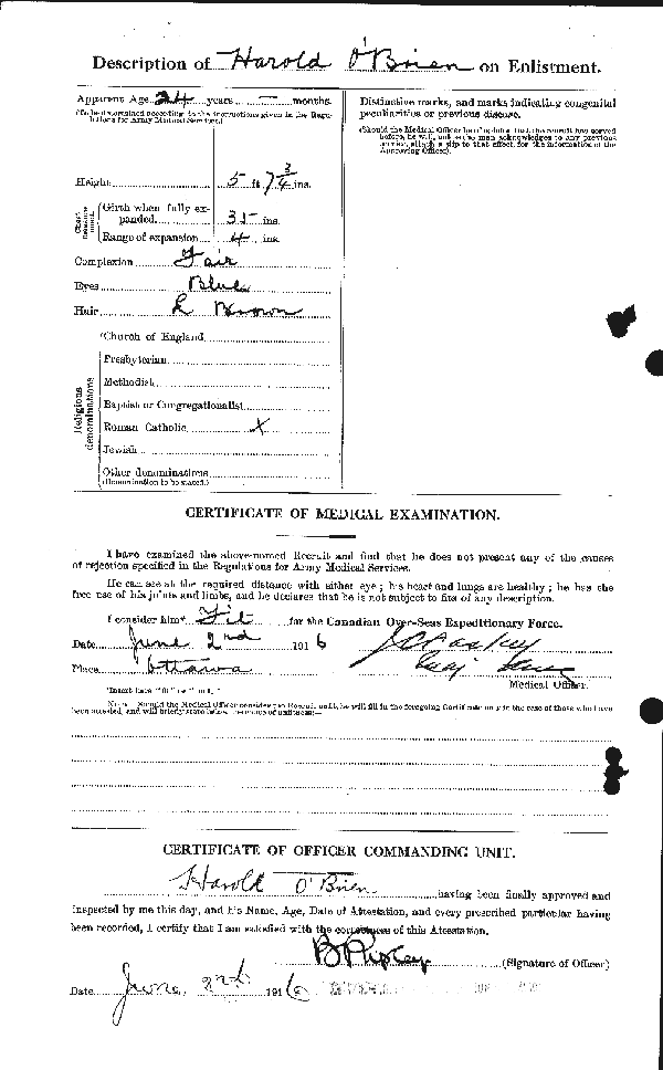 Feuille d'attestation