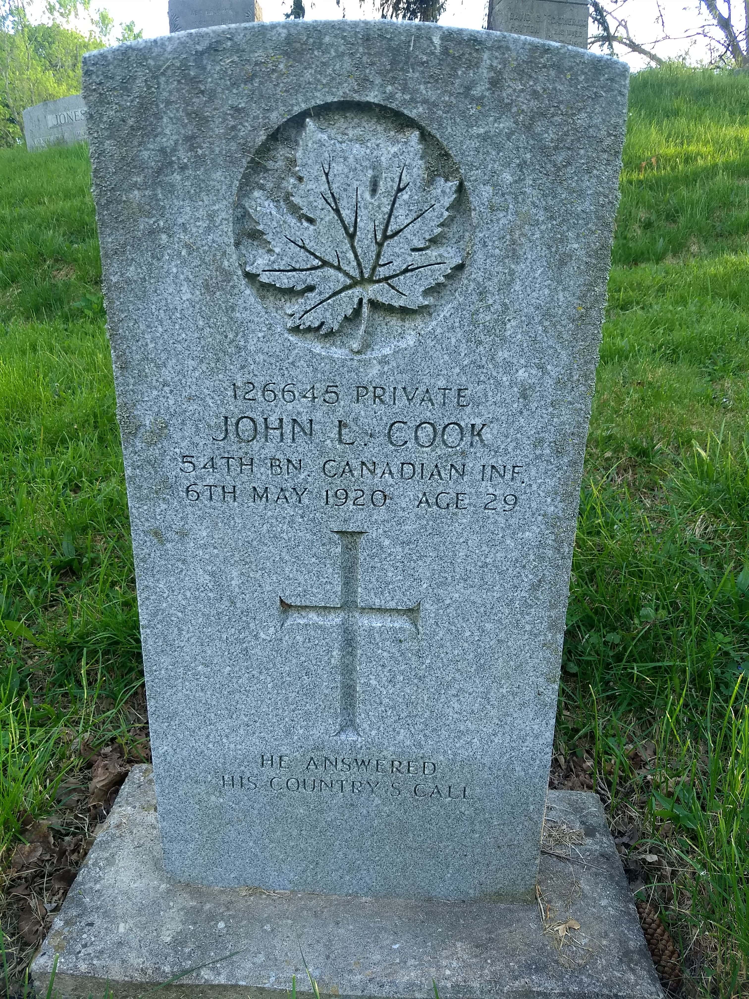 Grave marker