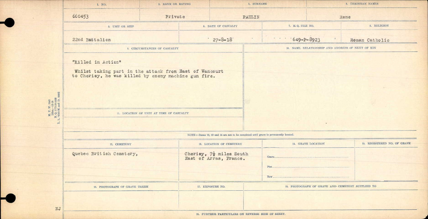 Circumstances of death registers