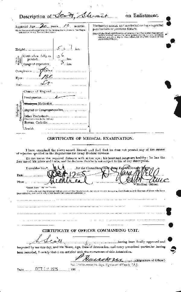 Attestation Papers (Reverse)