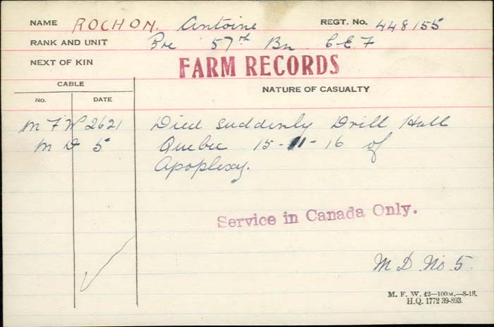 Circumstances of Death Registers