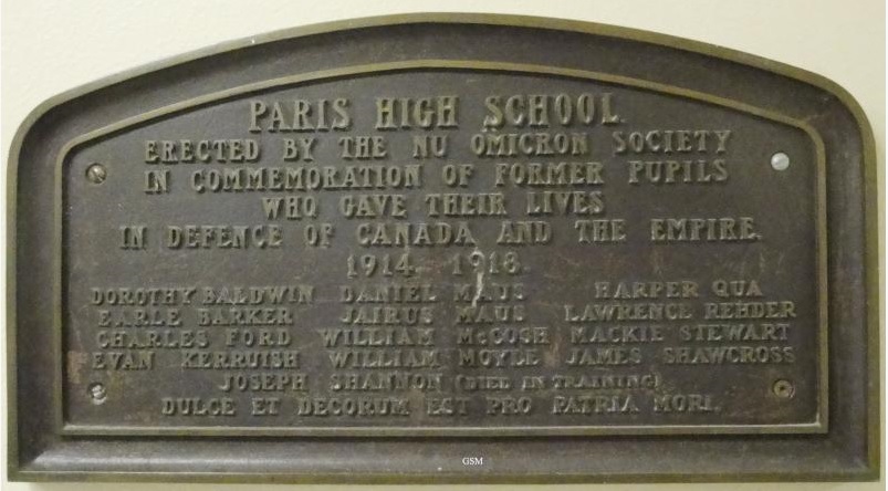 Memorial Plaque
